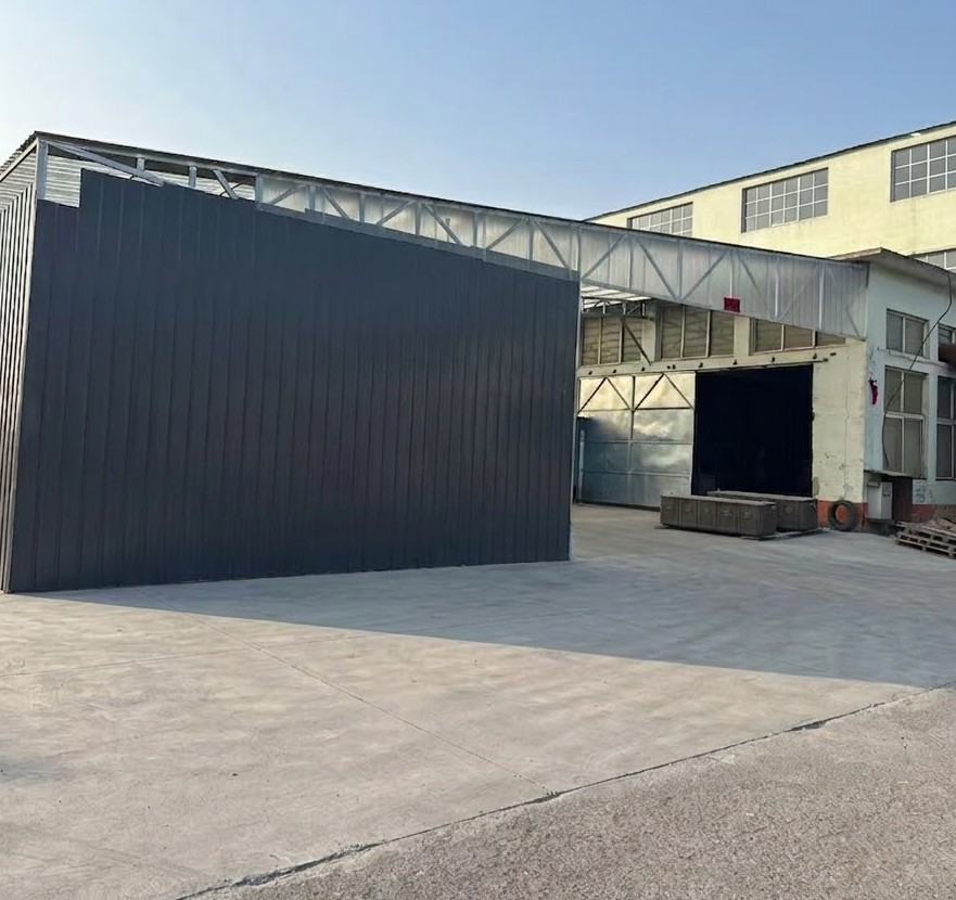 Spacious and well-maintained metal fabrication warehouse facility ready for large-scale production.