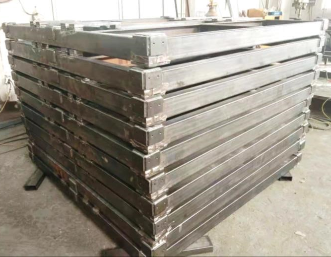 Custom welded metal frame platform and industrial structural components - KS Metal Pro